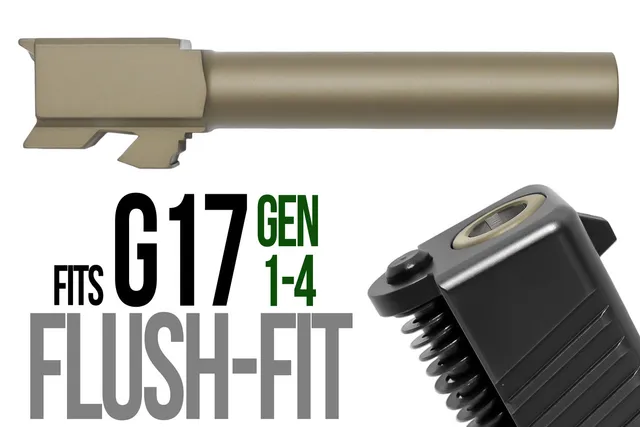 Glock 17 Flush Fit Barrel 9mm – Dark Earth