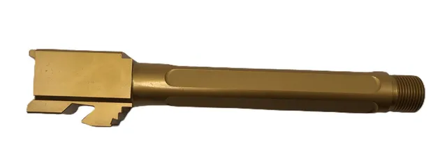 Glock 17 Threaded Barrel 9mm – Flat Fluted Gold