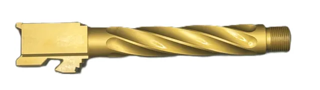 Glock 17 Threaded Barrel 9mm – Chunky Spiral Gold