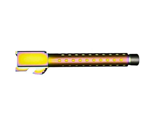 Glock 17 Threaded Barrel 9mm – Golf Ball Dimpled Chameleon