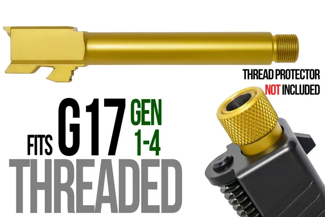 Glock 17 Threaded Barrel 9mm – Gold