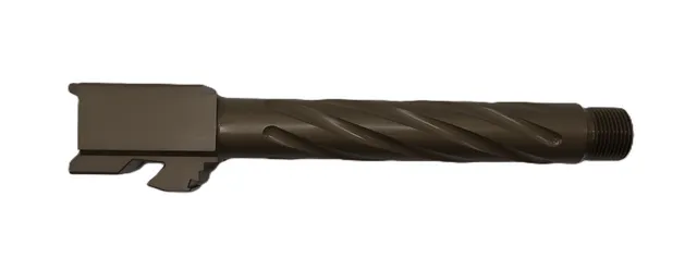 Glock 17 Threaded Barrel 9mm – Thick Spiral Dark Earth