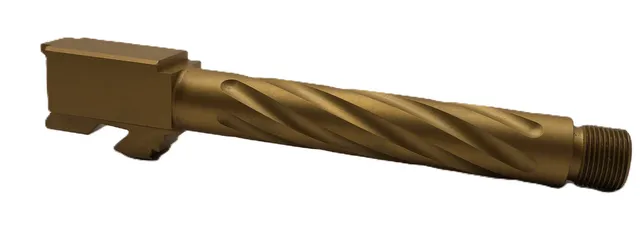 Glock 17 Threaded Barrel 9mm – Thick Spiral Gold