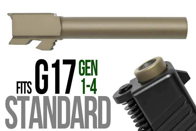 Glock 17 Match Grade Barrel 9mm – Dark Earth
