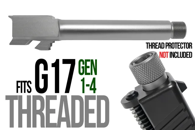 Glock 17 Threaded Barrel 9mm – Flat Gray