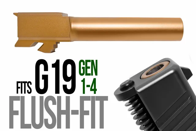 Glock 19 Flush Fit Barrel 9mm – Copper