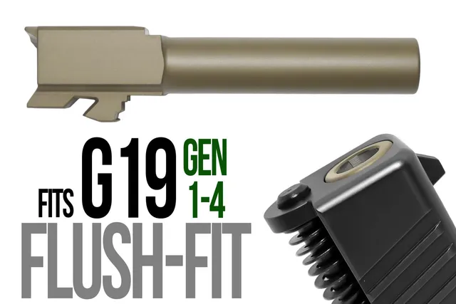 Glock 19 Flush Fit Barrel 9mm – Dark Earth