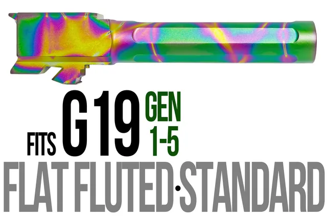 Glock 19 Barrel 9mm – Flat Fluted Python