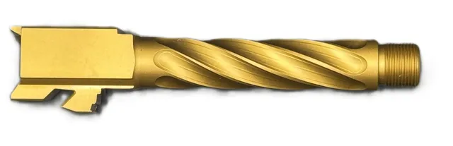Glock 19 Threaded Barrel 9mm – Chunky Spiral Gold