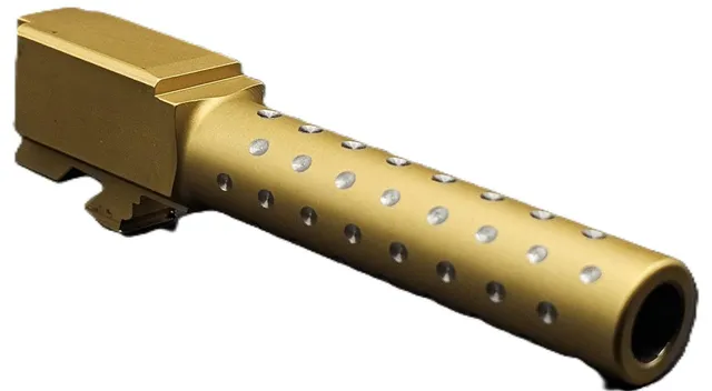 Glock 19 Barrel 9mm – Golf Ball Dimpled 2-Tone Gold