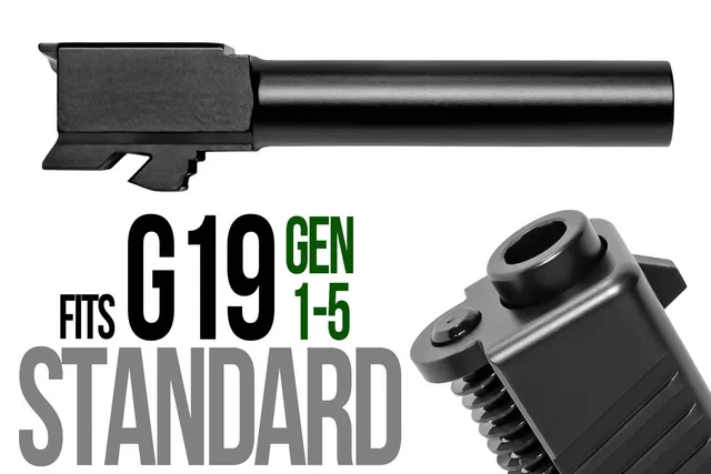 Glock 19 Match Grade Barrel 9mm – Black
