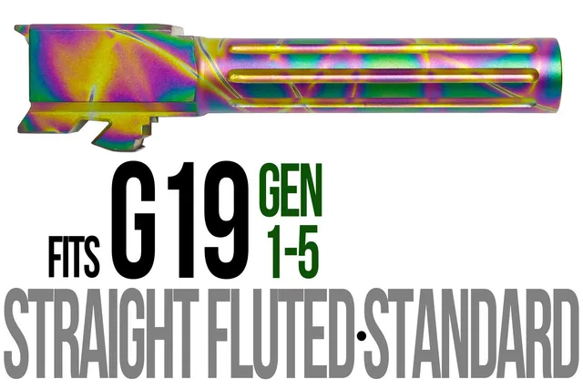 Glock 19 Barrel 9mm – Straight Fluted Python