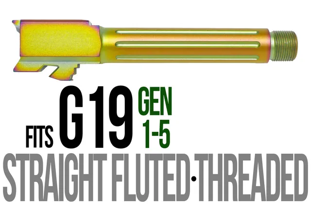Glock 19 Threaded Barrel 9mm – Straight Fluted Chameleon