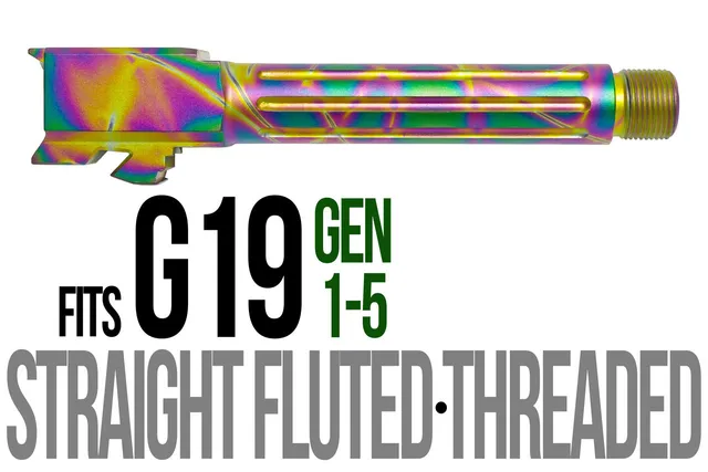 Glock 19 Threaded Barrel 9mm – Straight Fluted Python