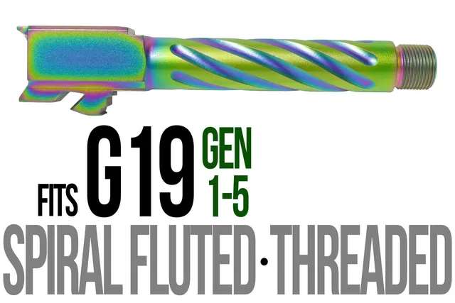 Glock 19 Threaded Barrel 9mm – Thick Spiral Radio Active