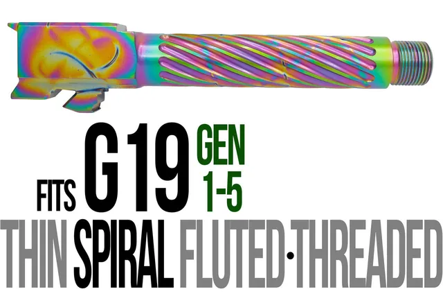 Glock 19 Threaded Barrel 9mm – Thin Spiral Python