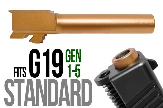 Glock 19 Match Grade Barrel 9mm – Copper