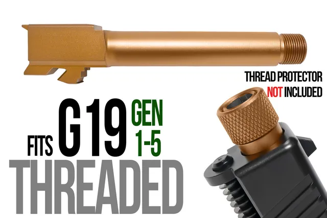 Glock 19 Threaded Barrel 9mm – Copper