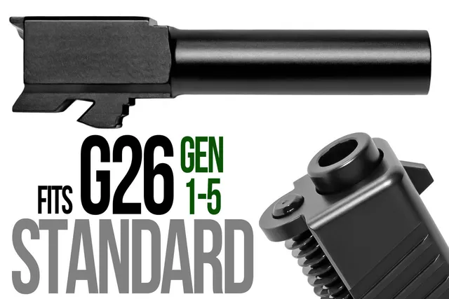 Glock 26 Match Grade Barrel 9mm – Black