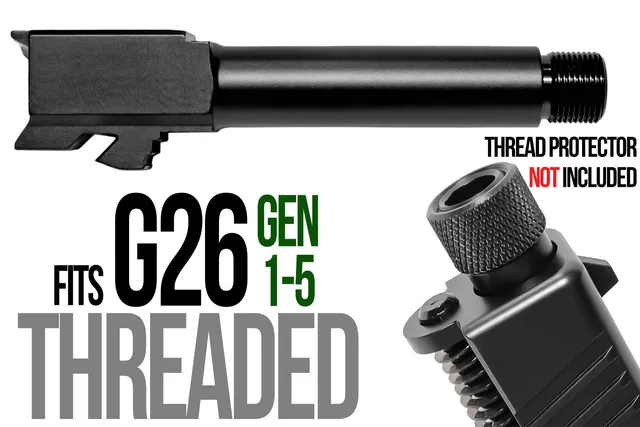 Glock 26 Threaded Barrel 9mm – Black