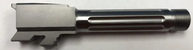 Glock 43 Threaded Barrel 9mm – Straight Fluted Stainless