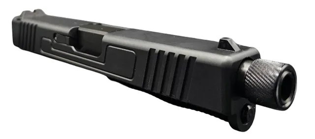 Glock 19 Threaded Slide – Black Nitride Assembled