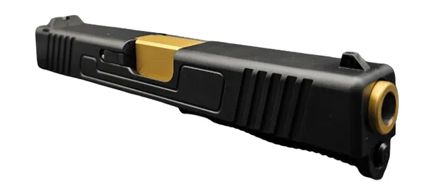 Glock 19 Slide – Gold Assembled