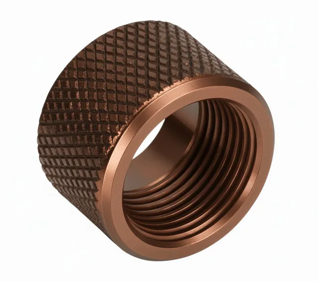 1/2x28 Thread Protector – Knurled Copper