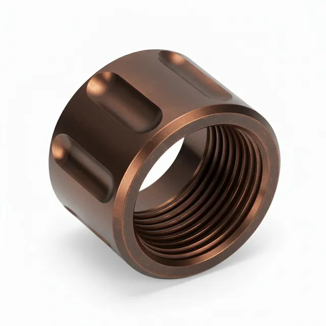 1/2x28 Thread Protector – Straight Fluted Copper