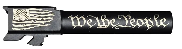 We the People Logo Glock 19 Barrel – Patriotic Series Black